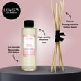 thumbnail image 2 of LOVSPA Recharge d'Huile Diffuseur de Roseaux à l'Eau de Rose avec Bâtonnets de Roseaux de Rechange / Roses Rouges Parfumées Pivoines Fraîches et Jasmin 4 oz / Fabriqué aux É.-U., 2 of 4