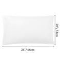 thumbnail image 7 of PiccoCasa 2Pcs Microfiber Embroidery Pillowcases Zipper White Standard, 7 of 7