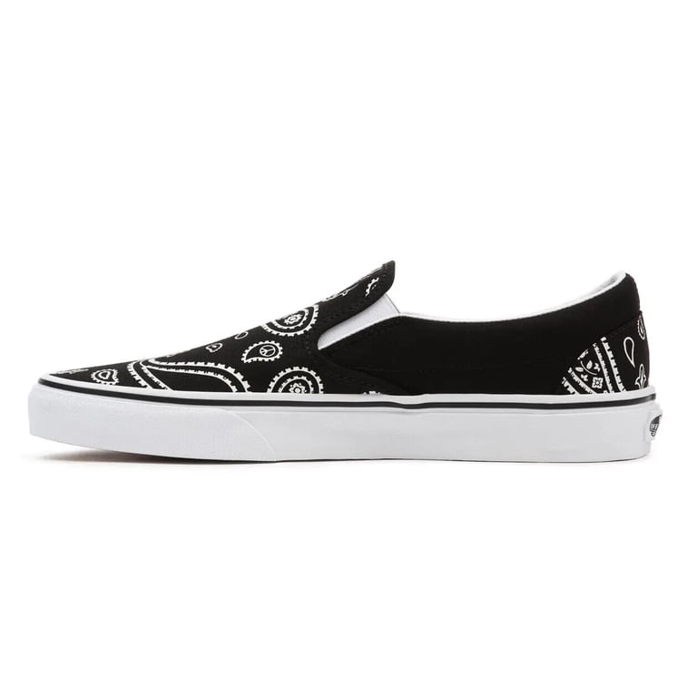 BILLYS 限定 VANS BANDANA CLASSIC SLIP-ON Vans Classic Slip On Peace Paisley Bandana Black/White Men's Shoes