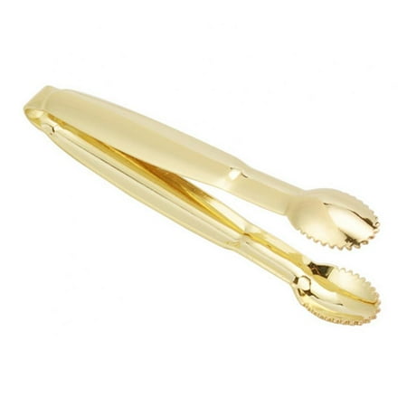 

Jolly 1PC Small Ice Tongs Sugar Tongs Stainless Steel Mini Serving Appetizers Tongs for Party Coffee Tea Wine Bar Kitchen (Golden Stainless)