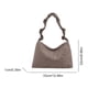 thumbnail image 2 of Bolso Hombro Ruched Nylon Hobo Bolsos Mano para Mujeres (gris), 2 of 9