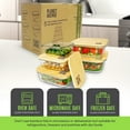 thumbnail image 6 of Planet Avenue Glass Food Storage Containers with Bamboo Lids – Airtight, Stackable, Eco-Friendly, BPA-Free – Set of 5, 6 of 10