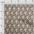 thumbnail image 1 of oneOone Cotton Poplin Fabric Spiral & Floral Block Decor Fabric Printed BTY 56 Inch Wide, 1 of 4