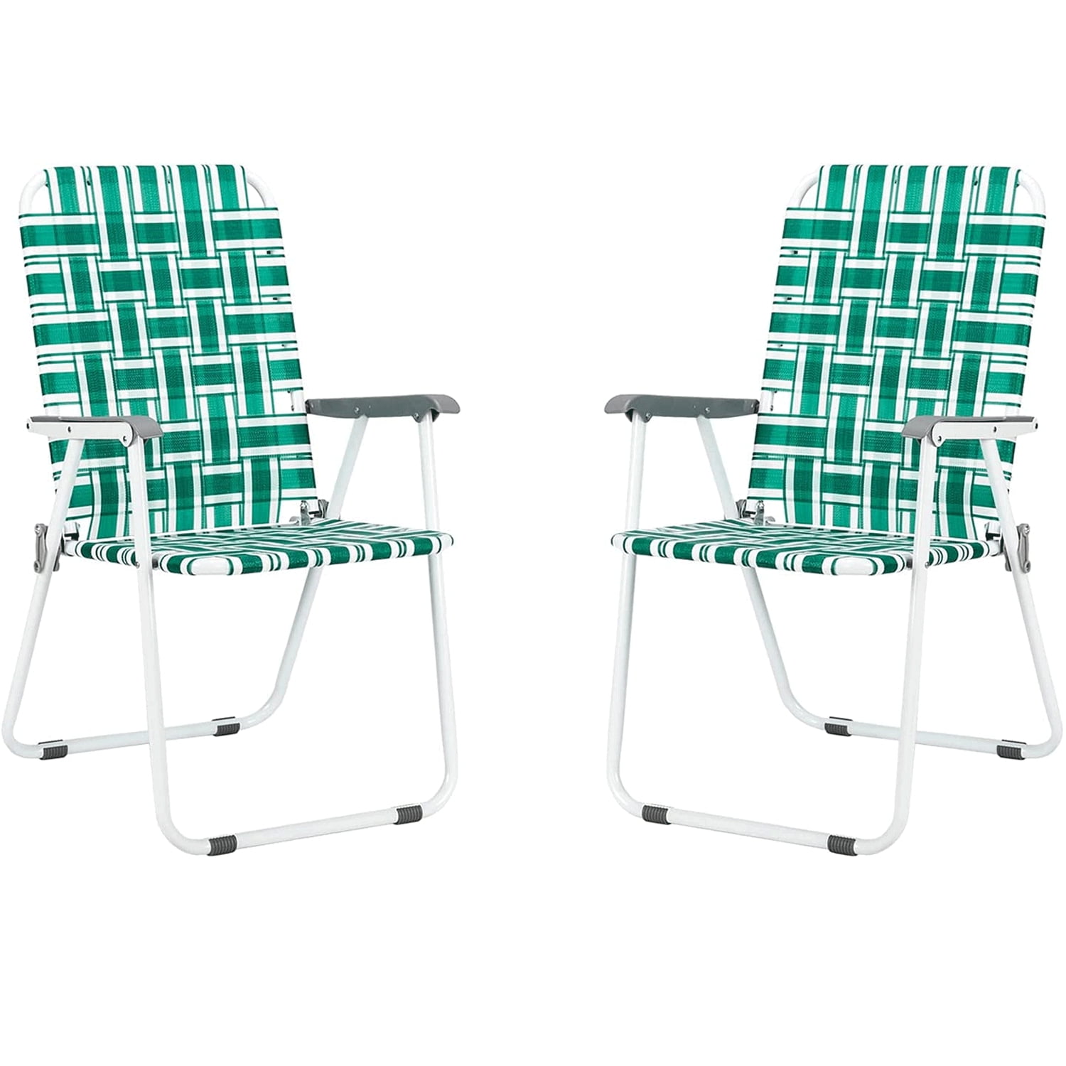 2 Pack Folding bed Strap Lawn Beach Chair,Heavy Duty Portable Chairs