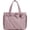 Purple, variant on BAGSMART Crush Tote Bag for Women, Puffer Crossbody Laptop Bag for 15.6", Quilted Shoulder Bag with Compartments, Black