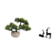thumbnail image 5 of Árbol bonsái artificial,Bonsái artificial para decoración de escritorio o interior,Bonsái artificial,planta falsa en maceta.,Estatua de reno,Estatua de reno negro,decoración para el, 5 of 8