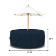 thumbnail image 2 of COVERS&ALL Patio Round Table and Chair Set Cover with Umbrella Hole - Heavyduty 12 Oz Waterproof Outdoor Backyard Furniture Cover with Air Pocket & Drawstring for Snug fit. (95" Dia x 24" H, Blue), 2 of 8