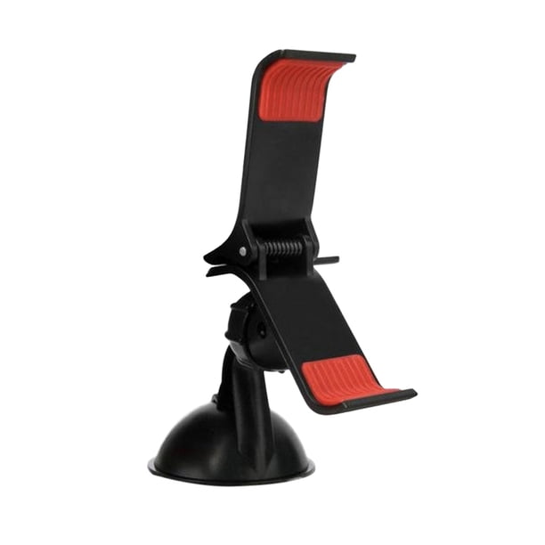 Soporte universal para teléfono de coche con rotación de 360 grados y ventosa fuerte (negro)