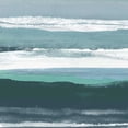thumbnail image 2 of Delamater, Rob 15x15 White Modern Wood Framed Museum Art Print Titled - Teal Sea II, 2 of 4