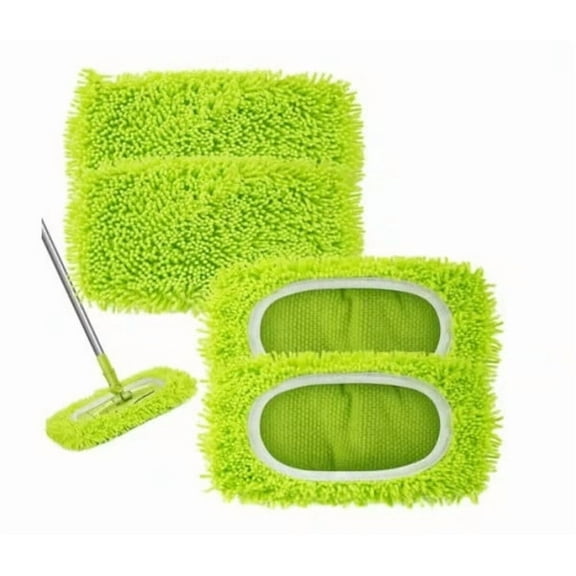 Fiber Mop Pad Replacement, Washable and Reusable Cover for Flat Mop, Absorbent Cleaning Cloth for Hardwood Floors,Vsgery