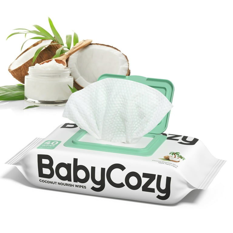 Babycozy Baby Wipes by Momcozy, New Lotion Coconut Scented Baby