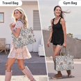 thumbnail image 6 of Large Capacity Tote Bag,Pioneer Flower Floral Print Pattern Handbag Fashion Luxury Tote Bag,15.7"x13"x 5.1" Inches,Laptop Compatible, 6 of 6