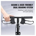 thumbnail image 4 of Knee Scooter, Steerable Knee Walker - Carbon Steel, 350lbs Capacity, Adjustable Handlebar & Knee Pad, 12" All-Terrain Wheel, Dual Brakes, for Foot/Ankle/Leg Recovery, 4 of 6