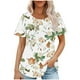 thumbnail image 1 of Tops Cortos para las Mujeres Cuello Redondo Suelto Impreso de Manga Corta, Tops Sueltos para las Mujeres, 1 of 3
