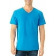 thumbnail image 2 of Fruit of the Loom Select Men's V-Neck T-Shirts Classic Fit Wicks Moisture Tagless 5-Pack Happy Blue Medium, 2 of 4