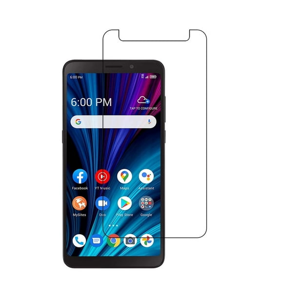 [2 Pack] Tempered Glass Screen Protector Frontier Protective Protector Clear Cover for Alcatel TCL A3X A600DL