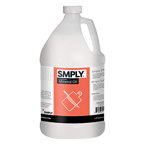 Aceite mineral apto para uso alimentario para tablas de cortar, 3,78 L, SMPLY.