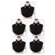 thumbnail image 3 of Sonducket Womens Detachable Half Shirt Blouse False Dickey Collar Black Rhinestone Collar Type2, 3 of 6