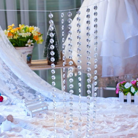 Agiferg 1 M DIY Wedding Decor Diamond Curtain Acrylic Crystal Beaded Curtain