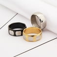 thumbnail image 3 of Men's Jewelry Retro Custom Titanium Steel Ring Diamond, 3 of 3