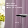 thumbnail image 2 of Unique Bargains Blockout Window Darkening Gorgeous Grommet Curtain Panels Set of 2 Lilac 42" x 95", 2 of 8
