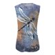 thumbnail image 4 of Mujeres Verano Sexy Base Casual Cuello Redondo Sin Mangas Estampado Floral Tank Tops Camisas Fridja qr2800, 4 of 5