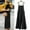 Black, variant on GILIGEGE Women's Summer Boho Casual Jumpsuits Wide Leg Overalls Flowy Baggy Rompers Casual Overalls Baggy Wide Leg Jumpsuits Loose Linen Bib Pants Linen Overalls for Women Pants Romper Bib Jumpsuit