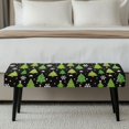 thumbnail image 5 of XYZCANDO Removable Bench Seat Cover for Dining Hotel, Polyester Spandex Washable Bench Covers with Soft, 5 of 9