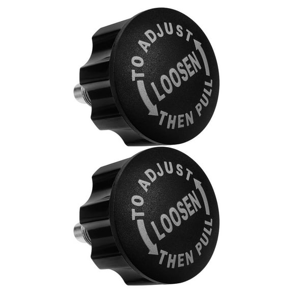 Hemobllo 2pcs Fitness Equipment Thread Replacement Screws ABS Black for Weight Bench Use