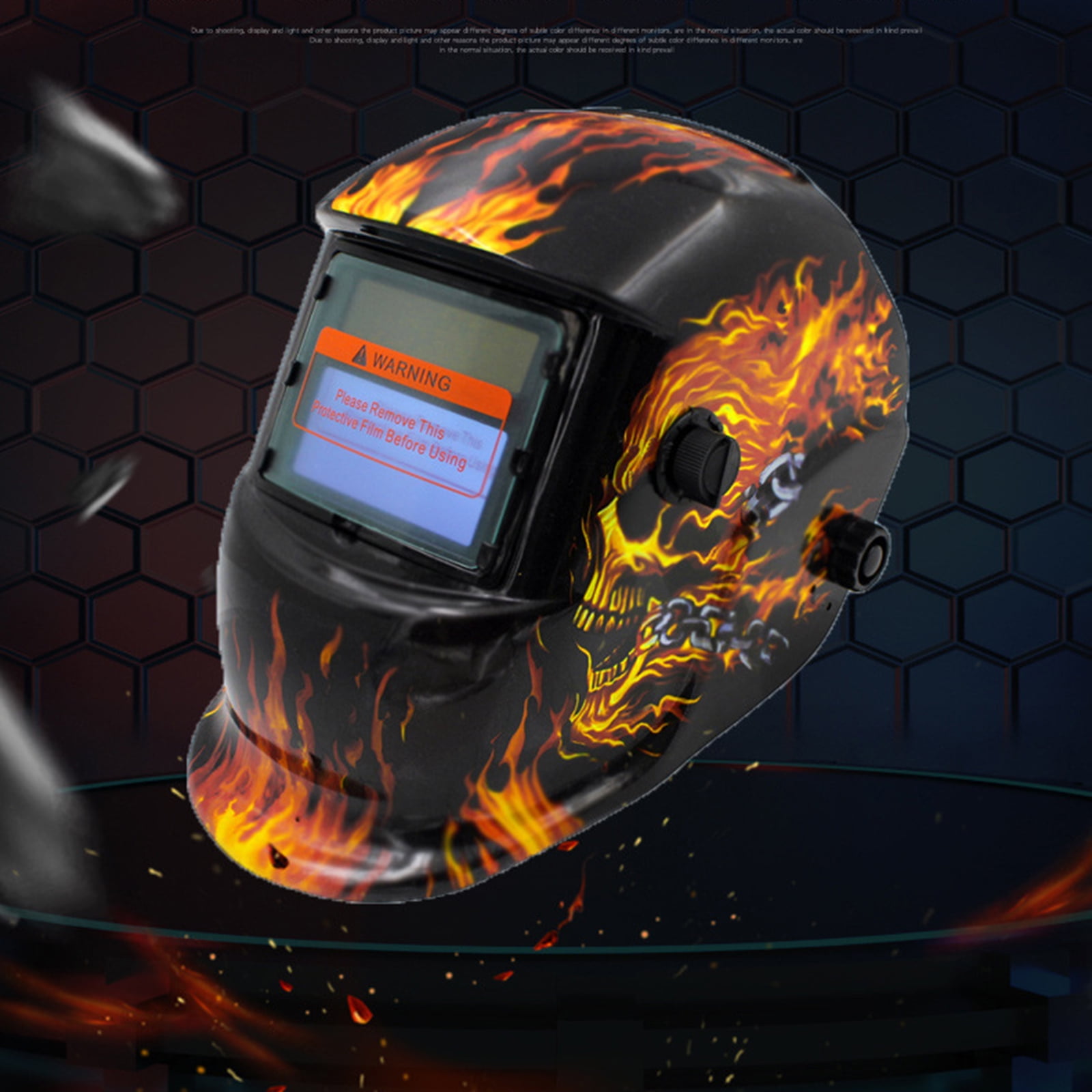 MOMOJIA Auto Darkening Welding Helmet Solar/Battery Powered Welder Mask for TIG MIG ARC