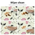 thumbnail image 4 of JEUXUS Easter Tablecloth Round Easter Egg Rabbit Table Cloth Washable Spring Flowers Table Cover for Kitchen Dining Holiday Party Picnic Indoor Outdoor Home Decor White, 4 of 7