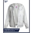 thumbnail image 3 of Reebok Womens Rain Jacket Lightweight Water-Resistant Windbreaker for Women with Adjustable Hood, 3 of 7