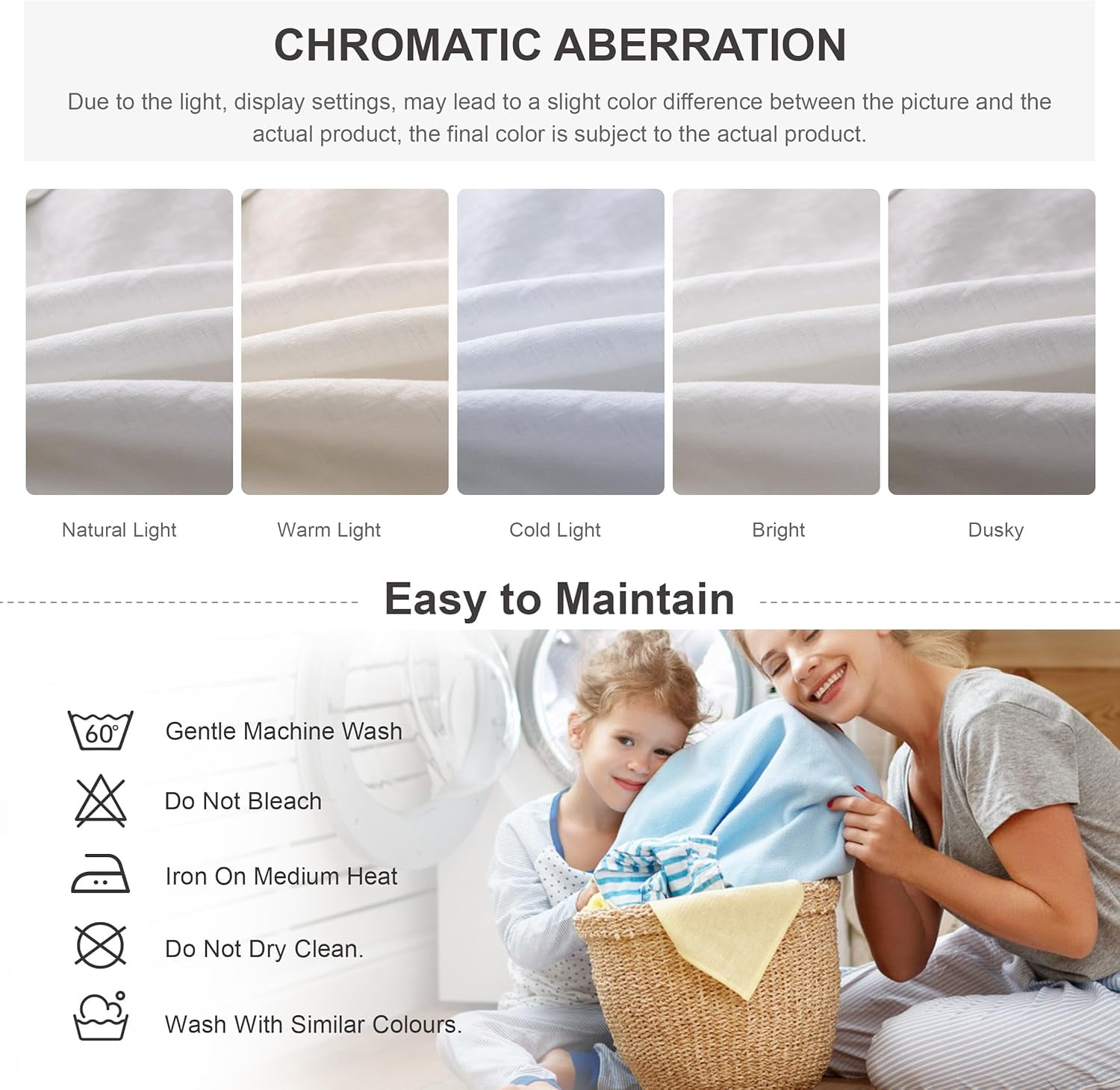 Simple&Opulence 100% Linen Duvet Cover Set, 3 Piece Belgian Flax Breathable Bedding, King Size 104''x92'' (1 Comforter Cover+2 Pillowshams) with Tie Closure Style,White