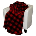 thumbnail image 1 of Denali Home Collection 16193750 Large Bunk House Plaid With Black Microplush Throw, 1 of 1