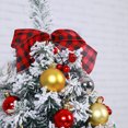 thumbnail image 4 of El cliente trae  3 pilas AA Nuevo paquete de árbol de Navidad flocado verde de 60 cm decoración bricolaje centro comercial mostrador boutique de escritorio pequeños adornos ANGGREK Otros, 4 of 8