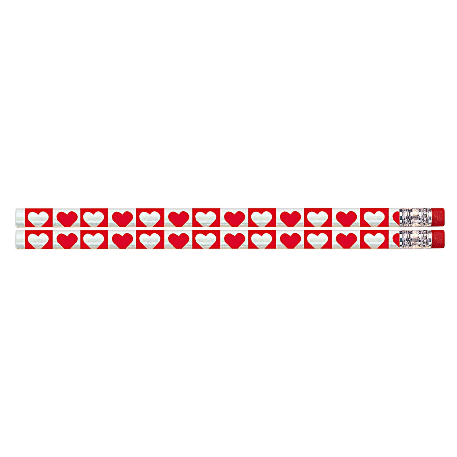 Musgrave Pencil Company Hearts 'O Glitter Pencil, 12 Per Pack, 12 Packs