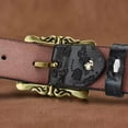 thumbnail image 3 of Belt women's real soft leather belt women's wide retro fashion Korean version versatile decorative jeans belt tide, 3 of 4