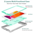 thumbnail image 4 of Allytech Shockproof Case for iPad 10.2" 2022, iPad 10.2" Case 2022, Military Grade Protective Kickstand Dual Layers Back Cover Shell for Apple iPad 10.2" 2022 - Green, 4 of 7