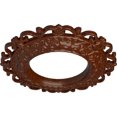 thumbnail image 3 of Ekena Millwork 13 1/4"OD x 6 5/8"ID x 1 1/8"P Orrington Ceiling Medallion (Fits Canopies up to 6 5/8"), Hand-Painted Burnished Mahogany Crackle, 3 of 5