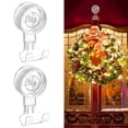 thumbnail image 3 of Aship Suction Cup Hooks, Large Clear Vacuum Razor Holder, Removable Waterproof Shower Hooks for Bathroom Kitchen, Reusable Suction Hangers for Razor Towel Loofah Christmas Wreath Decorations - 2 Pack, 3 of 12