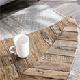 thumbnail image 5 of Connexion Decor Ash Reclaimed Oak Wood Coffee Table Set in Natural/Black, 5 of 6
