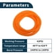 thumbnail image 4 of Manguera de tubo de vacío Unique Bargains Línea de vacío automotriz Naranja 197FT 35/64" 14mm ID 3mm Grosor 1 Pc 130PSI Presión máxima, 4 of 6