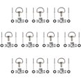 thumbnail image 1 of Porotmotor Attaches de Course de Moto D-Ring 1/4 Tour Attaches de Carénage de Course Rivet Type B 14mm (10 Pack), 1 of 4