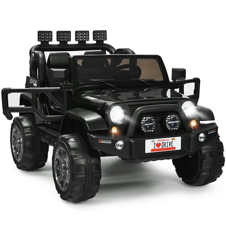 UPC: 7596873885668 | Gymax 12V Electric Kids Ride On Car w/ Remote Control Storage Box Music Black