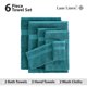 thumbnail image 4 of Juego de toallas LANE LINEN, 6 piezas, 100% algodón, 600 g/m², Sea Port, 4 of 9