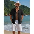 thumbnail image 4 of COOFANDY Men Casual Button Down Short Sleeve Shirts Summer Beach Vacation Hawaii Shirts for Men, 4 of 6