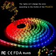 thumbnail image 4 of LED Light Strips Sync to Music, 16.4Ft 5M RGB LED Rope Light Bar, Color-Changing Light Bar with Remote Control, LED Strip Lights for Bedroom, Kitchen, Living Room, Party, Etc, IP65 Waterproof, 4 of 5