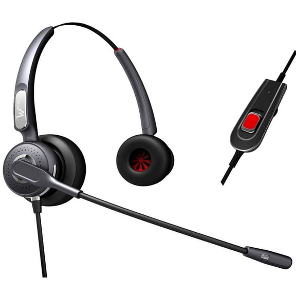 Premium Dual Ear Headset Headphones   Adjustable Volume   Mute Control for Cisco IP Telephone 7931 7940 7960 7970 7962 7975 7961 7971 7960 M12 M22 and All 79xx Series