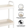thumbnail image 3 of Carrito Auxiliar Organizador Almacenamiento Multiusos Con 3 Niveles, 3 of 6