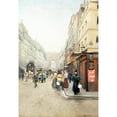 thumbnail image 2 of Emile Cambiaggio 11x14 Gold Ornate Wood Frame and Double Matted Museum Art Print Titled - The Rue Du Faubourg-Saint-Denis (1898), 2 of 4